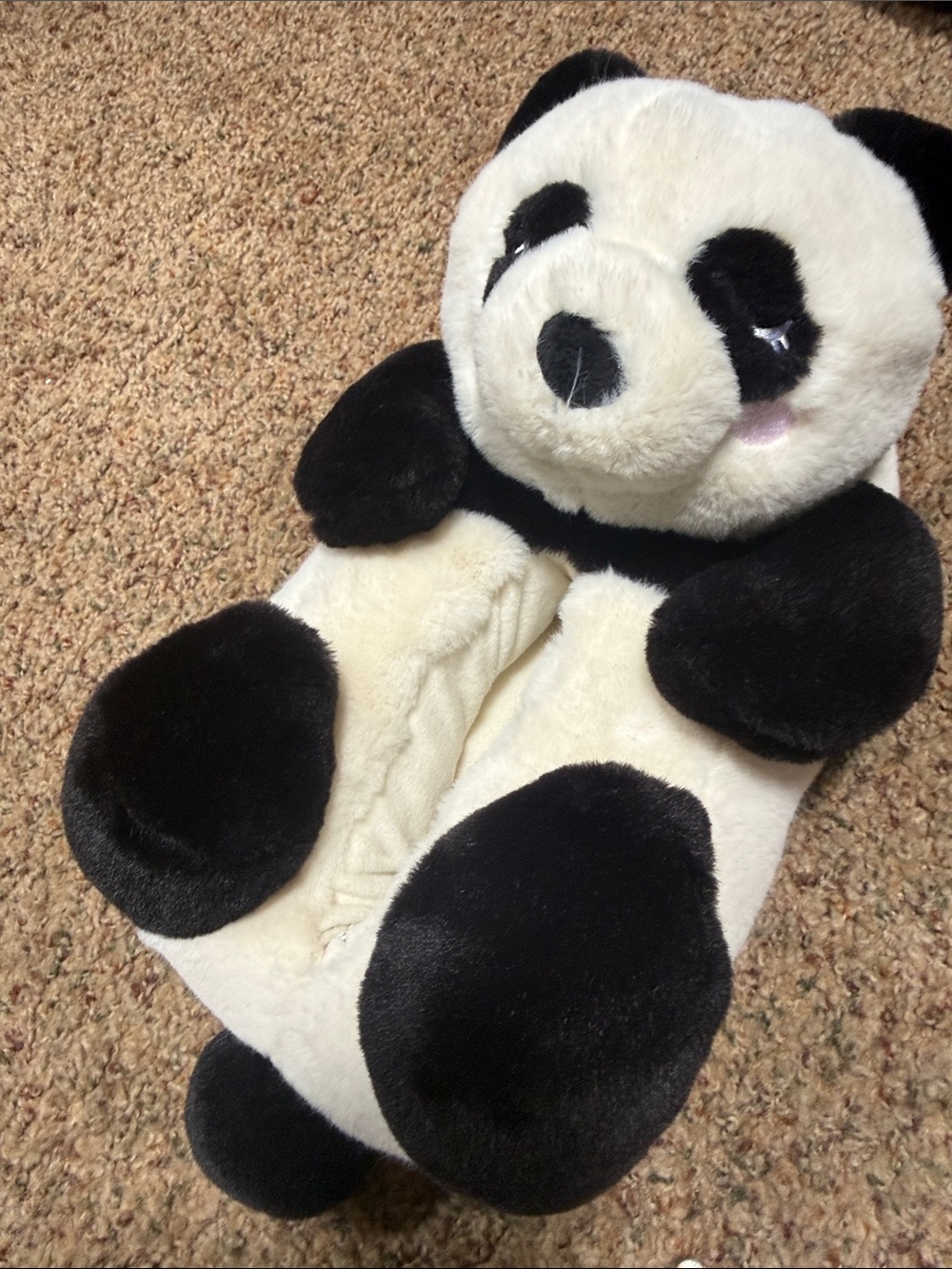Plush Panda Slippers